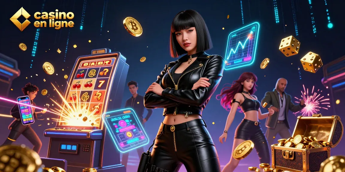 Participez aux jeux de casino en ligne avec des visuels riches d'une scène de casino 3D dynamique.