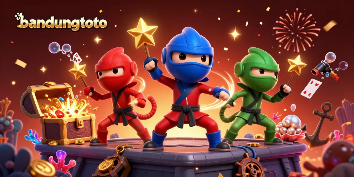 Join the bandungtoto action with ninja chameleons as they battle for fortunes amidst vibrant casino elements!