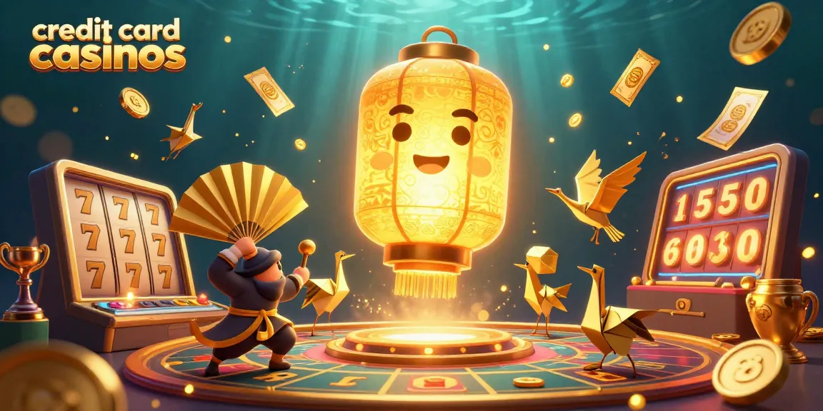 Experience the excitement of credit card casinos with vibrant slots, golden jackpots, and more!