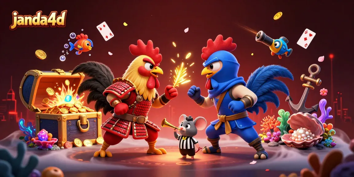 Janda4D mengamati duel ayam sambil menangkap cuan dalam dunia judi online.