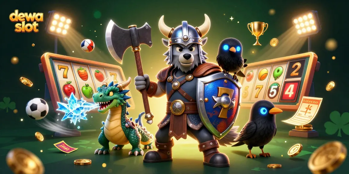 Engage with the adventure of dewa slot, featuring Viking warriors and lively game elements.