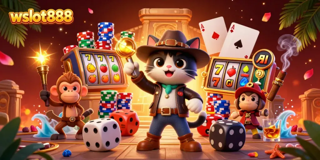 Slot gacor yang menampilkan wslot888 dengan petualangan yang penuh aksi di dunia kasino.