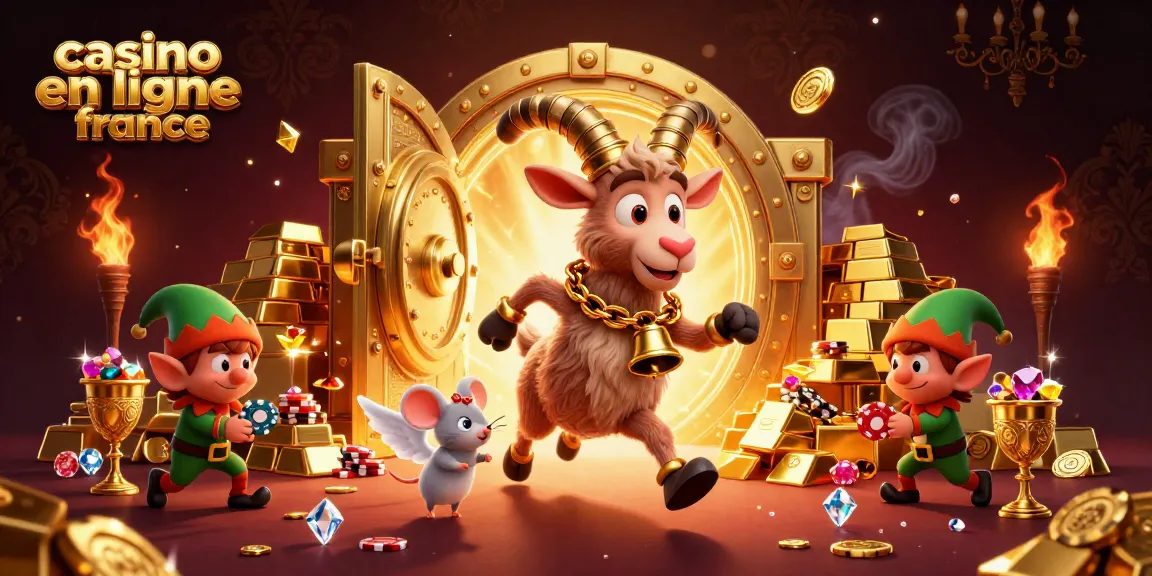 Jouez à des jeux de casino en ligne France avec des personnages festifs dans un environnement vibrant.