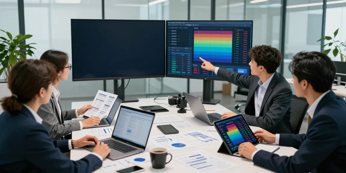 Investors collaborating in a modern office, discussing insights from FintechZoom.com.