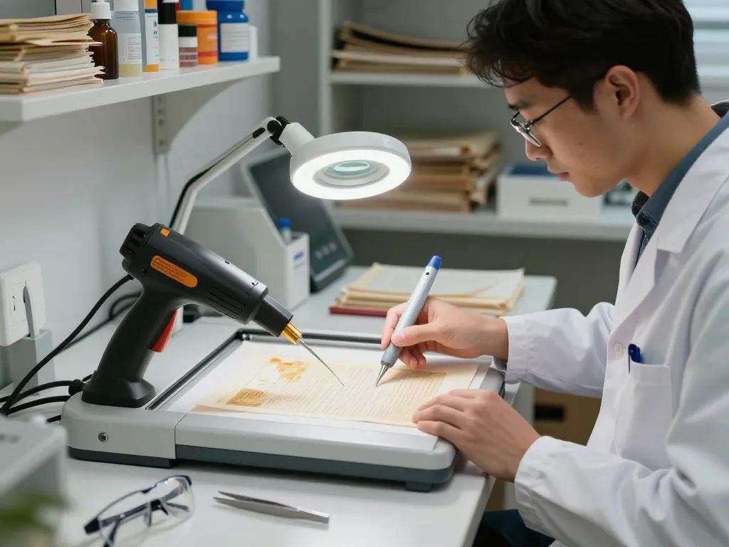 gỡ ép plastic hà nội with a technician using advanced restoration technology in a modern workshop