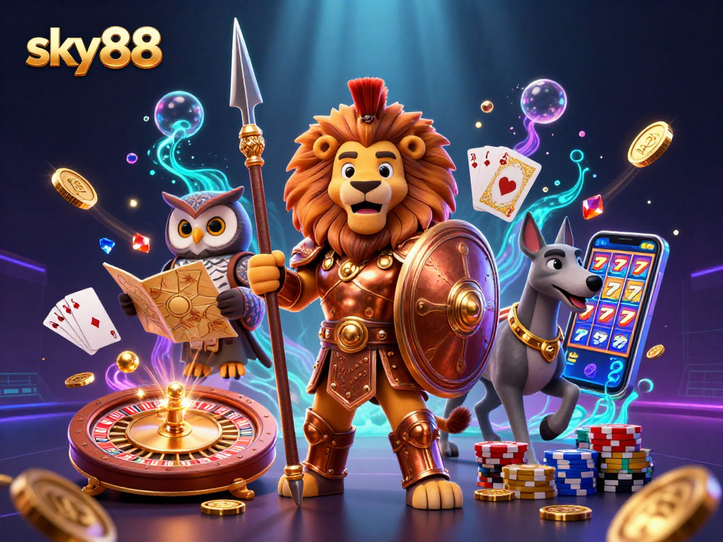Experience exciting wins at sky88 casino with captivating games and vibrant characters.