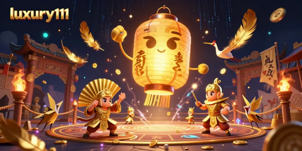 Engage with thrilling gaming experiences at luxury111 featuring golden lantern spirits and dynamic casino elements.