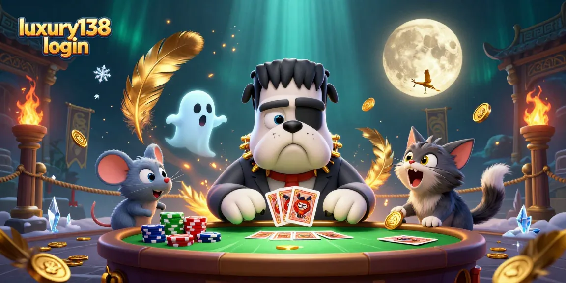 Play and win big with luxury138 login at a thrilling casino table featuring a mystical monster deal!