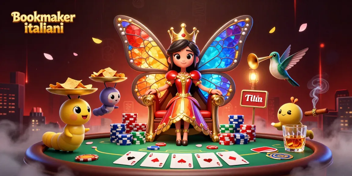 Gioca con i migliori bookmaker italiani in un ambiente festoso e colorato, con una regina farfalla al centro.