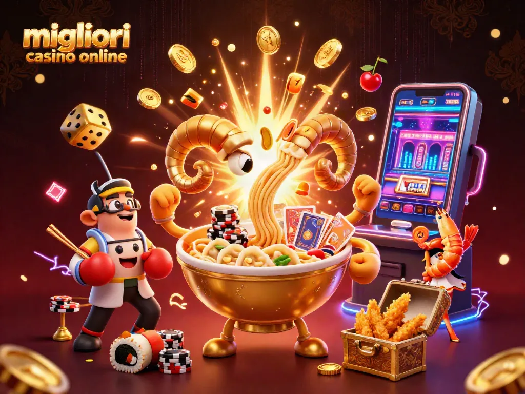 Gioca nei migliori casino online con energia e divertimento, illustrando un casinò vibrante.