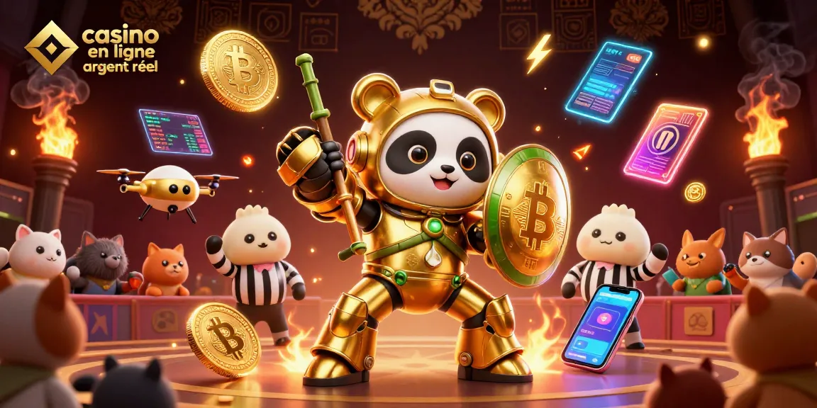 Vivez l'expérience du casino en ligne argent réel avec un panda et une ambiance de jeu captivante.