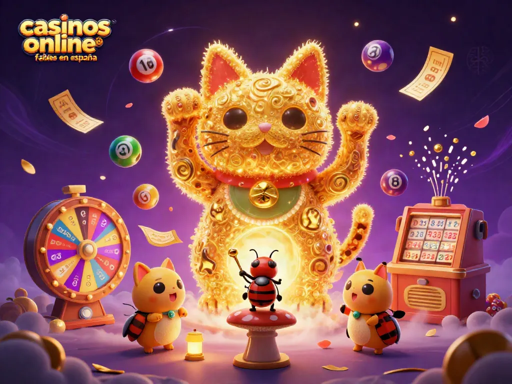 Disfruta los mejores juegos en casinos online fiables en España con vibrantes elementos de lotería.