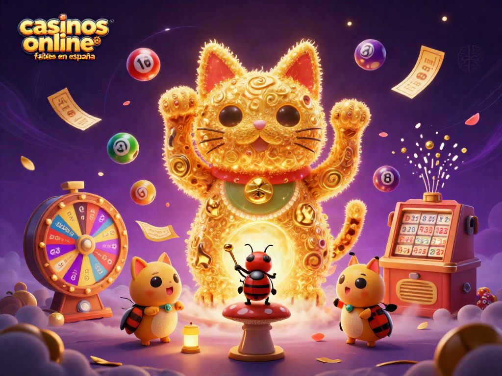 Disfruta los mejores juegos en casinos online fiables en España con vibrantes elementos de lotería.