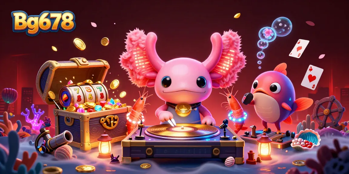 Engage in thrilling gameplay with Bg678's vibrant 3D casino scene filled with excitement and gold.