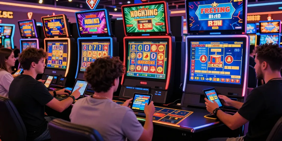 Engaged players exploring exciting slot games on a vibrant online casino platform.