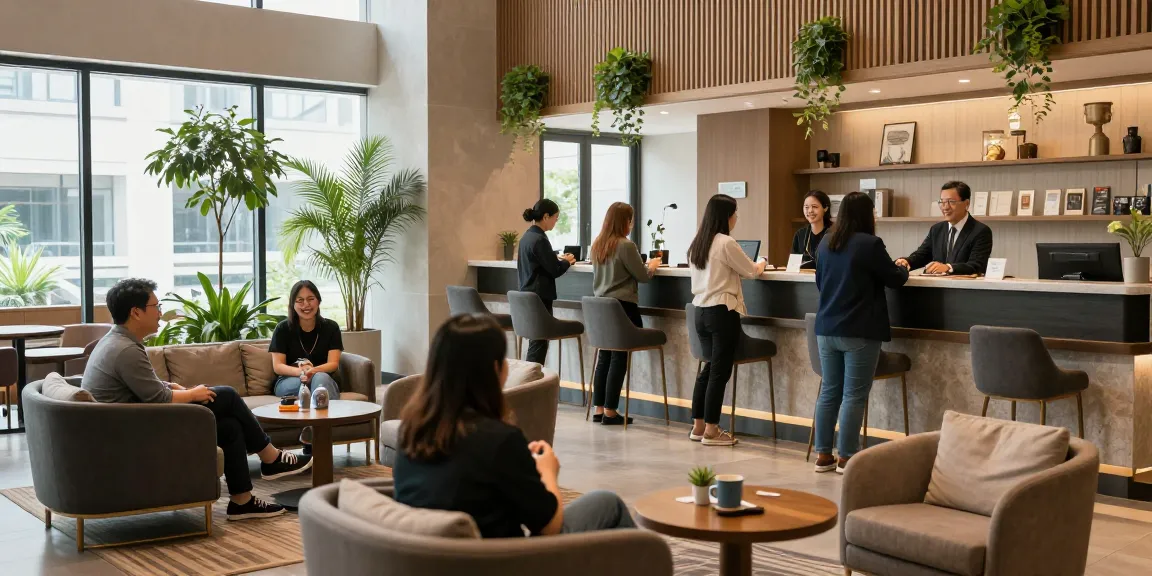 rokok 88 hotel lobby with smiling guests enjoying a welcoming atmosphere