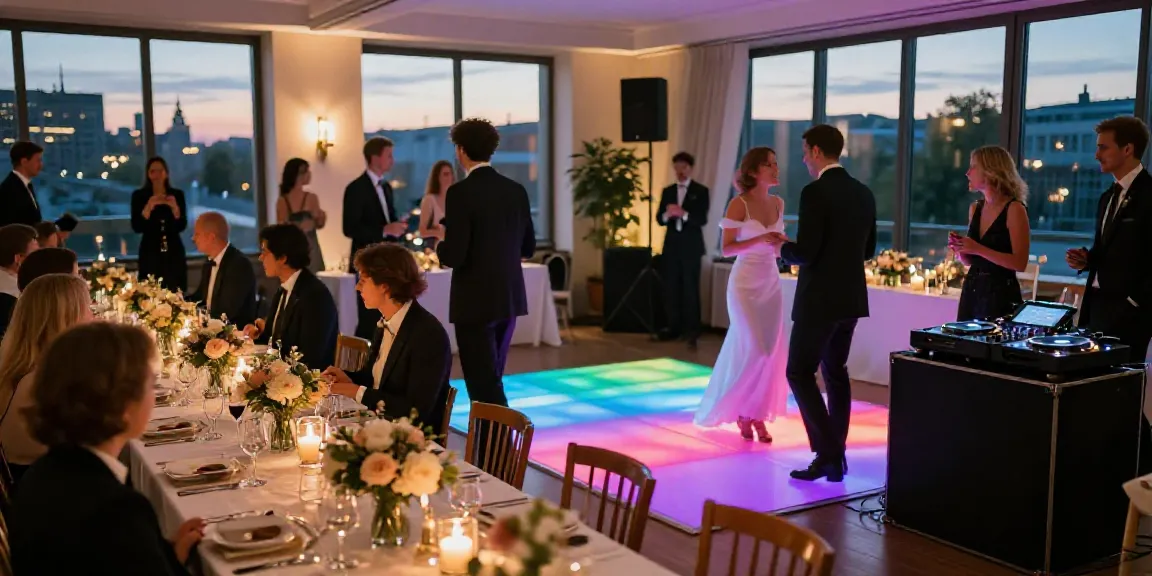 hochzeit DJ berlin brandenburg wedding celebration with elegant décor