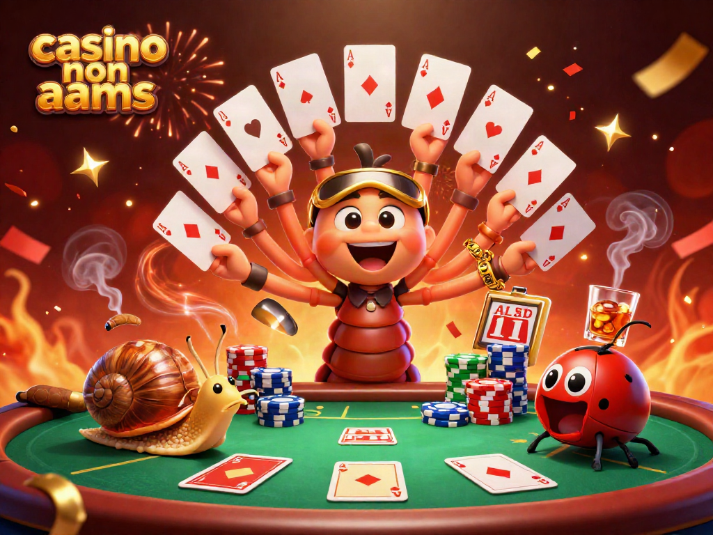 Giocatori in azione ai casino non aams con carte da poker e fiches colorate.