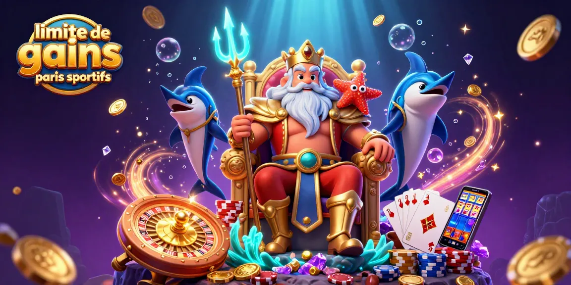 Découvrez la limite de gains paris sportifs avec Neptune et sa couronne étoilée dans un monde flamboyant de paris.
