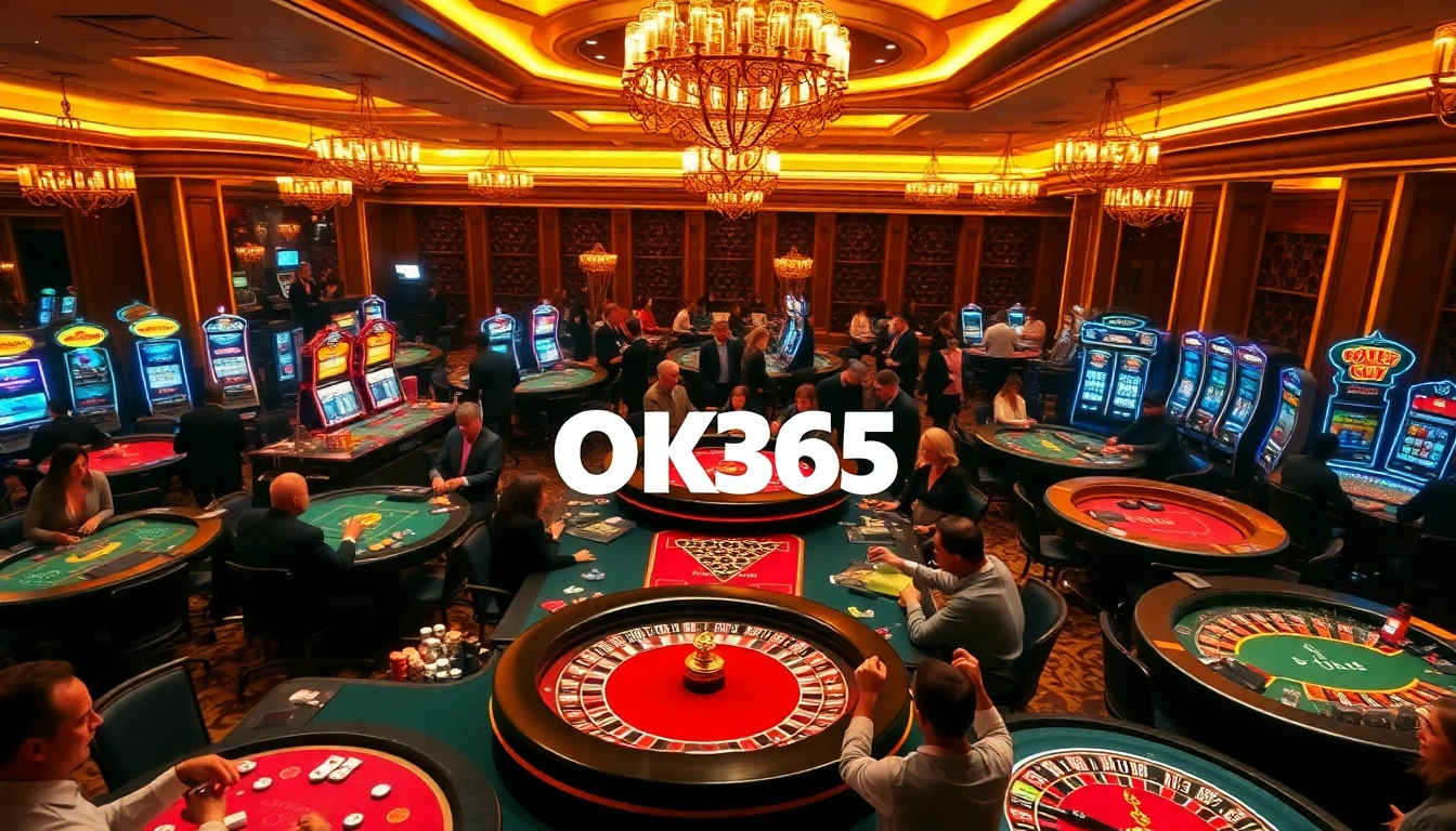 Experience the thrill of gambling at OK365's luxurious casino, featuring dynamic gaming action.