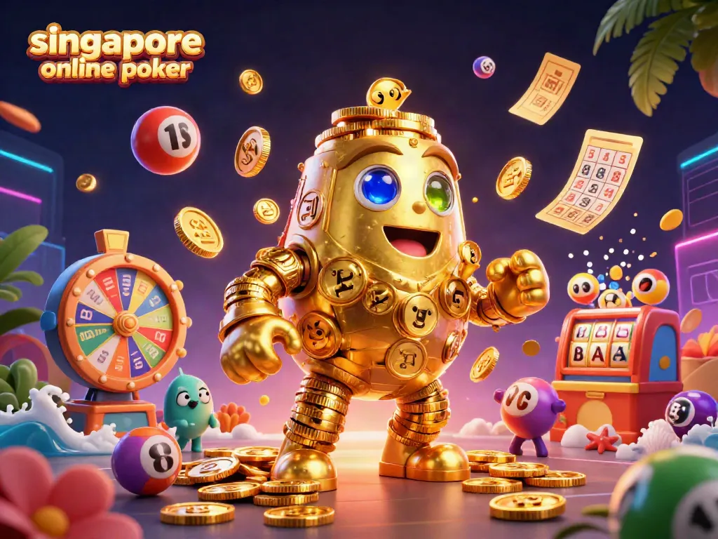 Experience exciting gameplay with singapore online poker featuring dynamic 3D characters and casino elements.