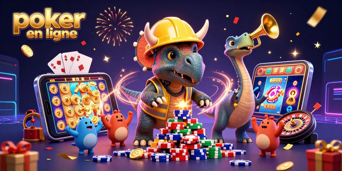Jouez au poker en ligne avec des personnages amusants et des éléments de jeu dynamiques.