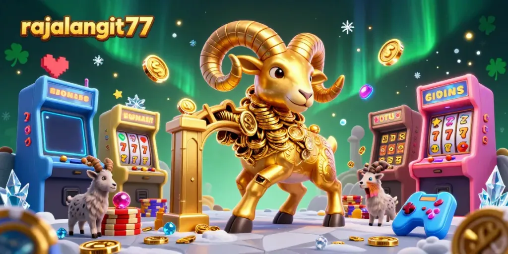 Menggandakan keseruan bermain slot online di rajalangit77 dengan elemen permainan warna-warni dan simbol keberuntungan.