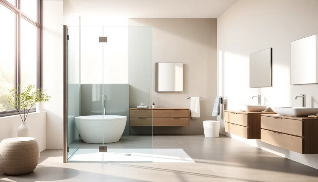 Erleben Sie hochwertige Badprodukte von sonni sanitär GmbH in einem modernen Badezimmerambiente.