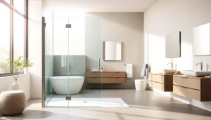 Erleben Sie hochwertige Badprodukte von sonni sanitär GmbH in einem modernen Badezimmerambiente.