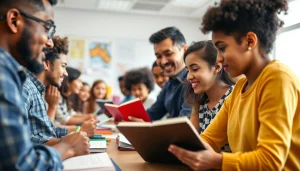 Engaged students in a vibrant classroom highlighting the importance of Education through diverse learning.
