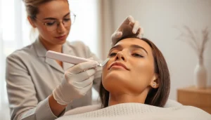 Experience vibrant skin rejuvenation through a Dermaplane Facial treatment in a relaxing spa.