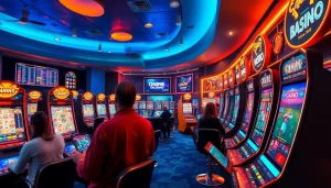 Engaging online gambling scene featuring new88go.com with dynamic games and users interacting.