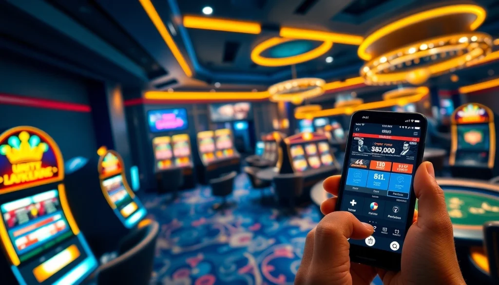 Dynamic online gaming scene at sbobet.dance featuring poker tables and slots.