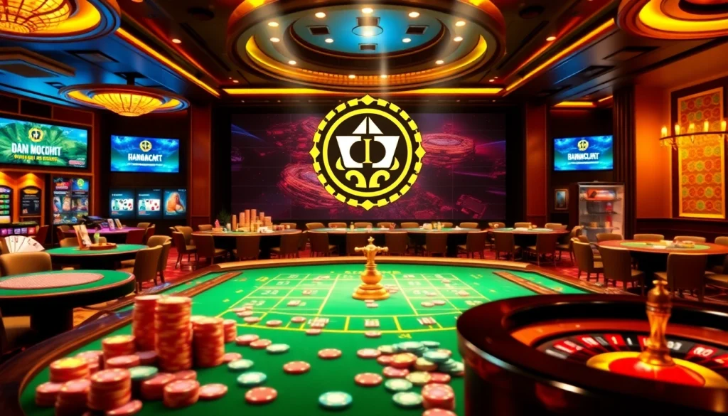 Engaging gamblers at the Trang Chủ MMOO online casino with vibrant games and luxurious atmosphere.