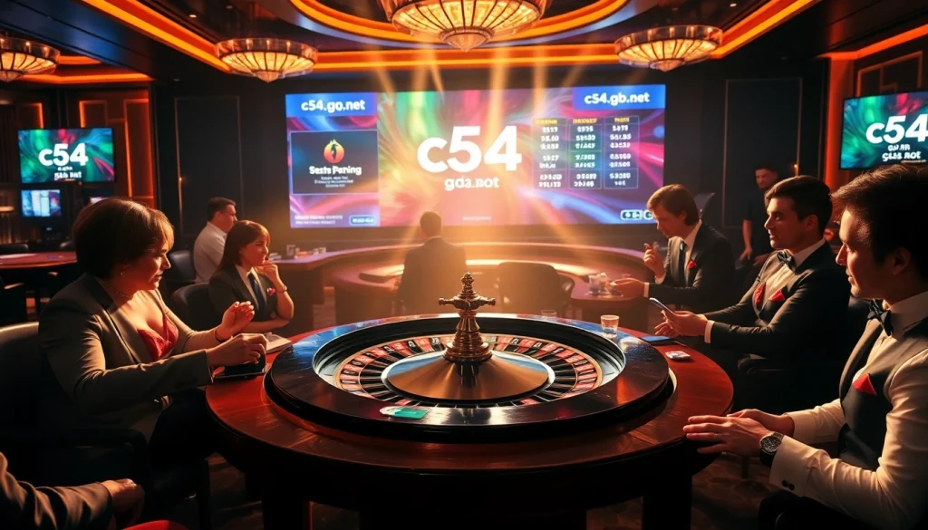 Players thrill at c54.gb.net roulette table, capturing the essence of luxury gambling.
