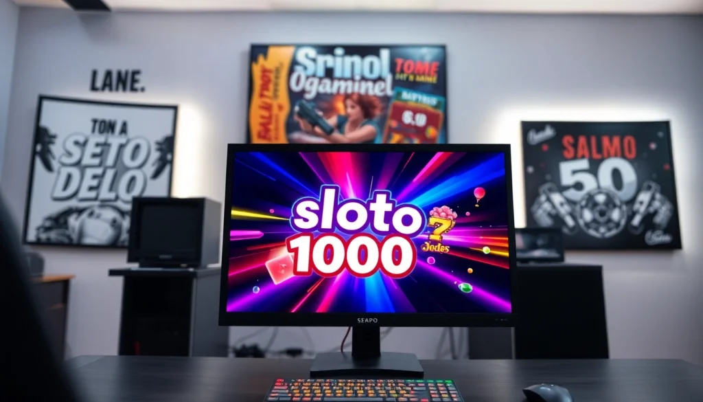 Menang dengan slot depo 1000 di latar belakang cerah dan mengasyikkan.