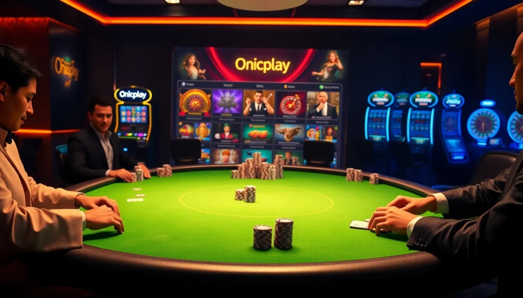 Engage with Onicplay's exciting slot games at a luxurious online casino.