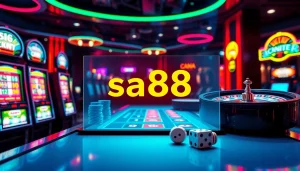 Experience the thrill of online gambling with sa88's vibrant gaming interface and exciting casino elements.