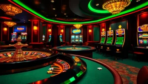 Experience the thrill of winning at gg88 with luxurious casino tables and vibrant slot machines.