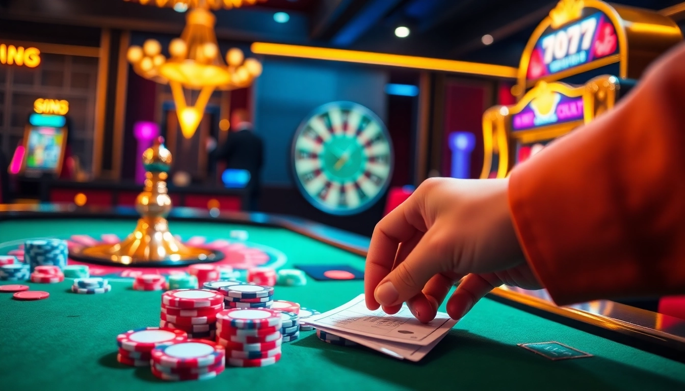 Experience thrilling gameplay with idn slot 777 at a luxurious casino table rich in detail.