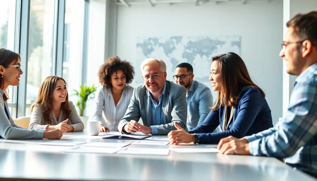 Showcasing founder leadership insights during a collaborative meeting in a modern office setting.