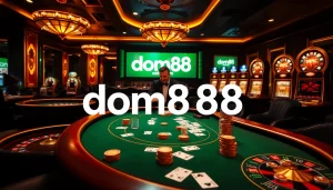 Experience the thrill of high-stakes gambling at dom88.us.com with vibrant casino action.