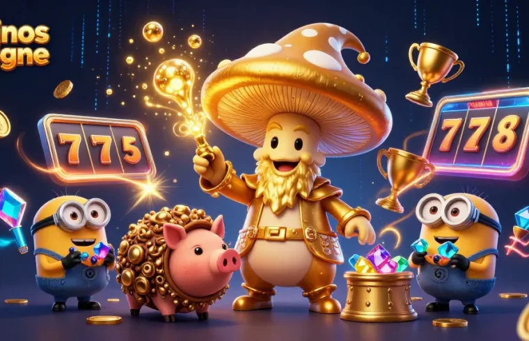 Jouez aux casinos en ligne avec des personnages magiques entourés de jackpots et de trésors scintillants.